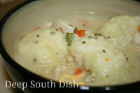 Deep South Dish: Old Fashioned Chicken and Fluffy Drop ... image