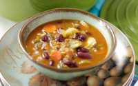 Tomato, Carrot, Brussels Sprouts Soup [Vegan, Gluten-Free ... image