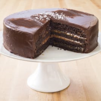 Chocolate-Caramel Layer Cake | America's Test Kitchen image