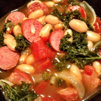 Cannellini Bean with Flat Leaf Kale Recipe | Allrecipes image