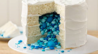 Surprise on the Inside Gender Reveal Cake Recipe ... image