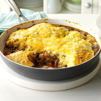 Fiesta Beef & Cheese Skillet Cobbler Recipe: How to Make It image
