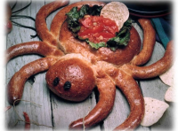 Halloween Spider Dip bowl | Just A Pinch Recipes image