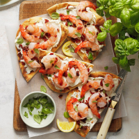Speedy Shrimp Flatbreads Recipe: How to Make It image