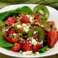 Strawberry, Kiwi, and Spinach Salad Recipe | Allrecipes image