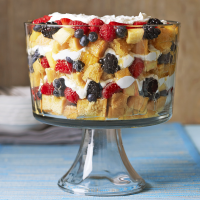 Vanilla Trifle with Champagne-Soaked Fruit Recipe | EatingWell image