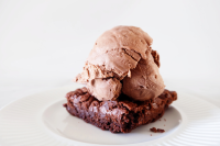 Chocolate Fudge Brownie Ice Cream | The Bake Dept image