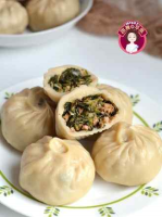 Hot noodles and wild vegetables buns recipe - Simple ... image
