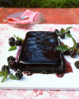 Blackberry-Red Wine Gelatin Recipe | Martha Stewart image