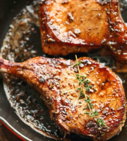 Pork Chops with Sweet and Sour Glaze - Recipes - Faxo image