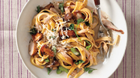 Chicken and Mushroom Tagliatelle Recipe | Martha Stewart image