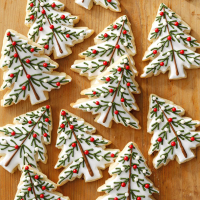 Rosemary Shortbread Christmas Tree Cookies Recipe: How to ... image