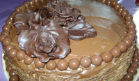 Chocolate and Roses Cake - Recipe | Tastycraze.com image