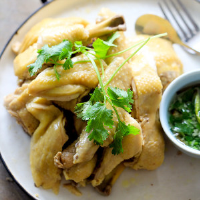 Chinese White-Cooked Chicken with Ginger-Soy Dressing ... image