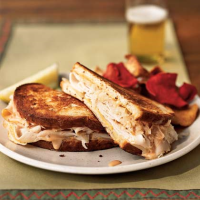 Turkey Reuben Sandwiches Recipe | MyRecipes image