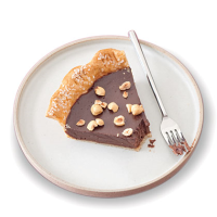 Chocolate-Hazelnut Pie Recipe | MyRecipes image