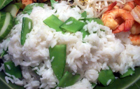 Steamed Ginger Rice with Snow Peas Recipe - Food.com image