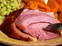 Baked Ham Shank with Brown Sugar Glaze : Taste of Southern image