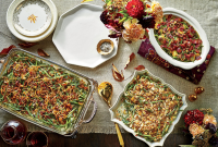 Bacon-Brussels Sprout-Green Bean Casserole Recipe ... image