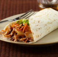 Asian-Style Shredded Pork Wraps | Ready Set Eat image