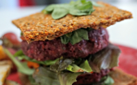 Raw Beet-Sunflower Seed Burgers [Vegan, Nut-Free] - One ... image