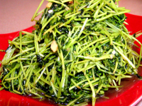 Pea Shoots (Stir-Fried Pea Shoots -- Chow Dau Miu) Recipe ... image