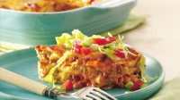 Layered Chile-Chicken Enchilada Casserole Recipe ... image
