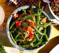 Fry bodi (Caribbean green beans) recipe | BBC Good Food image