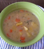 New England Clam Chowder (Dairy-Free and Low-Fat) Recipe ... image