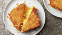Parmesan-Crusted Grilled Cheese Sandwiches with ... image