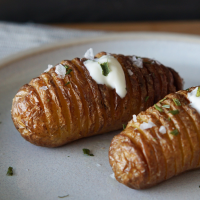 Air Fryer Hasselback Potatoes - Air Fry Anytime image