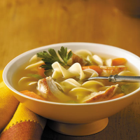 Swanson® Sensational Chicken Noodle Soup Recipe | MyRecipes image