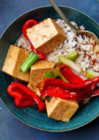 Braised Tofu and Chiles Recipe | Bon Appétit image