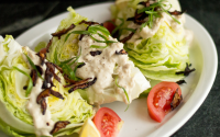 Iceberg Wedge Salad With Shiitake Bacon [Vegan] - One ... image