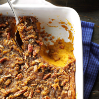 SWEET POTATO CASSEROLE WITH BACON AND PECANS RECIPES