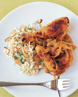 Baked Chicken and Onions Recipe | Martha Stewart image
