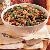 Hot Five-Bean Salad Recipe: How to Make It image