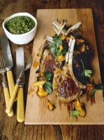 Lamb cutlets in basil sauce | Lamb recipes | Jamie Oliver ... image