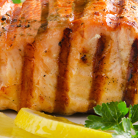 Tropical Grilled Salmon Recipe | MyRecipes image