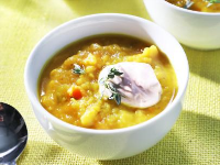 Golden Yellow Split Pea Soup Recipe | Kardea Brown | Food ... image