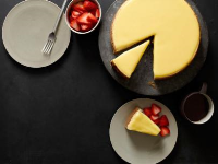 Cheesecake With Meyer Lemon-Ginger Curd Recipe | Food ... image