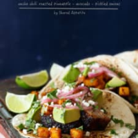 Pork Belly Tacos with Ancho Chili Roasted Pineapple and ... image