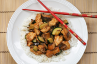 Chinese-Inspired Chicken with Zucchini and Mushroom Medle… image