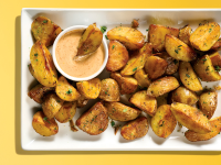 Crispiest-Ever Roasted Potatoes with Jalapeno Dipping Sauce image