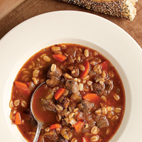 Quick Beef & Barley Soup Recipe | EatingWell image