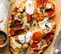 Pepperoni Flatbread Pizza (Naan) | Foodtalk image