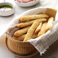 Soft Sesame Breadsticks Recipe: How to Make It image