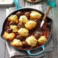 Meatball Chili with Dumplings Recipe: How to Make It image