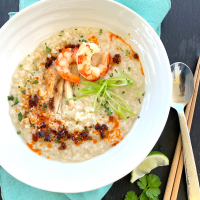 Shrimp & Chicken Congee Recipe | EatingWell image