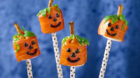 Fruit Roll-Ups™ Jack-o'-Lanterns on a Stick Recipe ... image